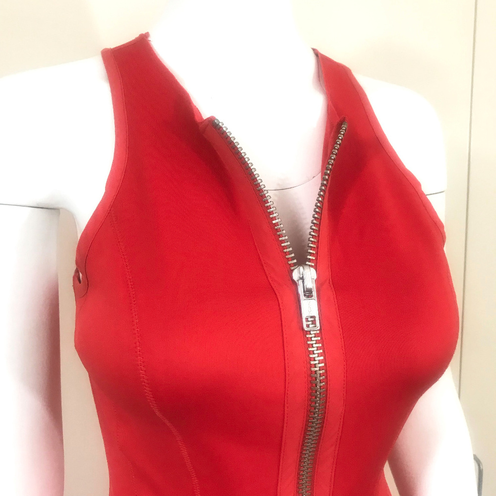 New Hot Sexy Red Scuba Dress - Picture 2 of 7